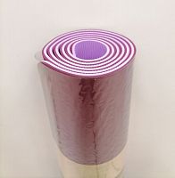 Коврик для йоги 0,6х61х183 см бордовый-сиреневый TPE Yoga mat 00756-51