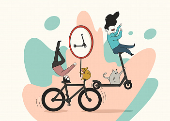 Электросамокаты и велосипеды!